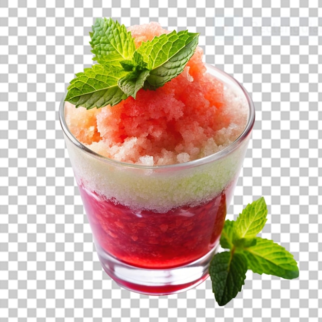 PSD granita on transparent background