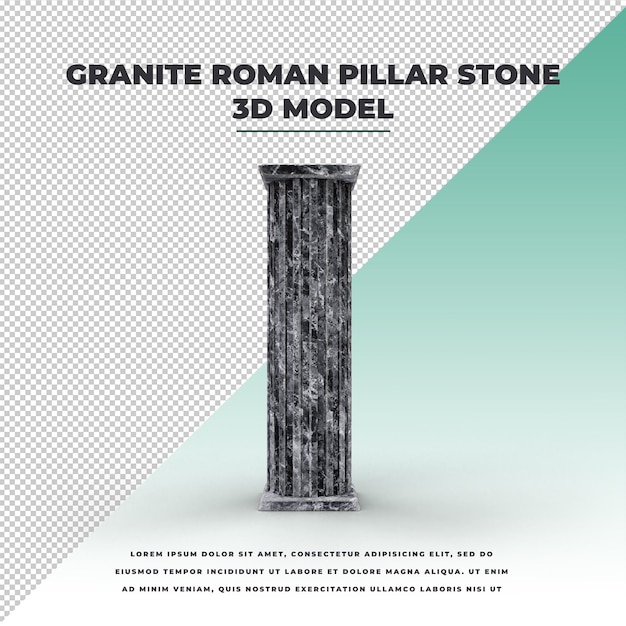 PSD granite roman pillar stone