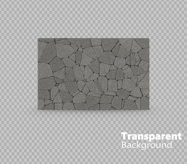 Granite stone on transparent background