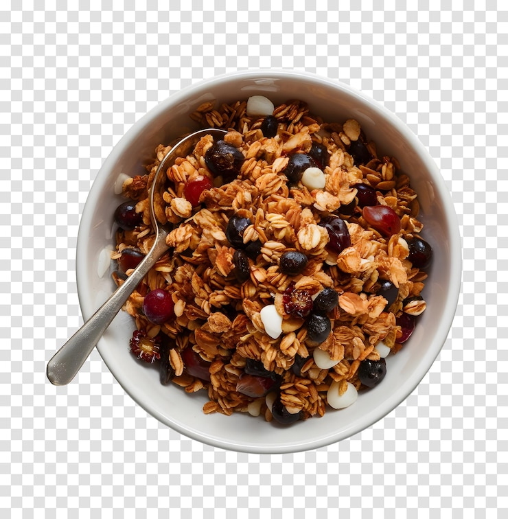PSD granola izolowana na przezroczystym tle freepik