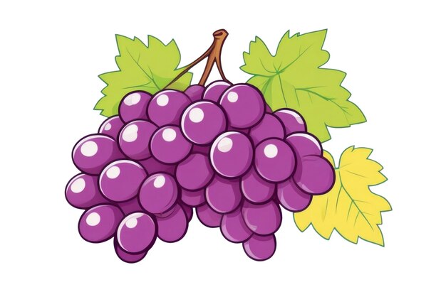 PSD grape bunch isolated