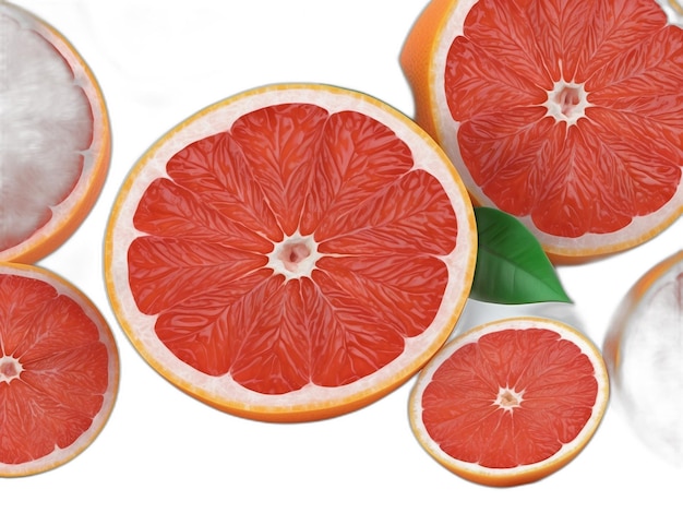 PSD grape fruit psd on a white background