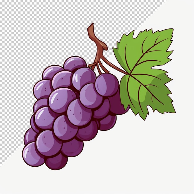 PSD grape isolated on transparent background