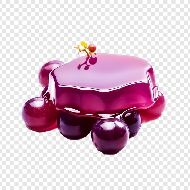 PSD grape jelly isolated on transparent background