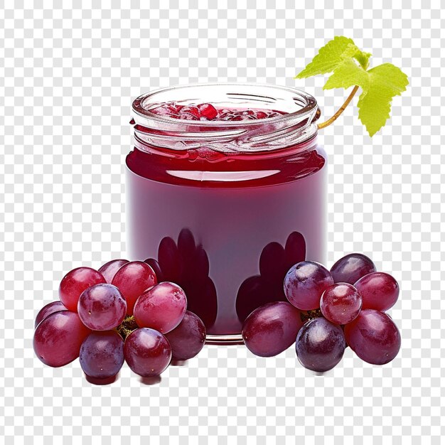 PSD gelatina d'uva isolata su sfondo trasparente