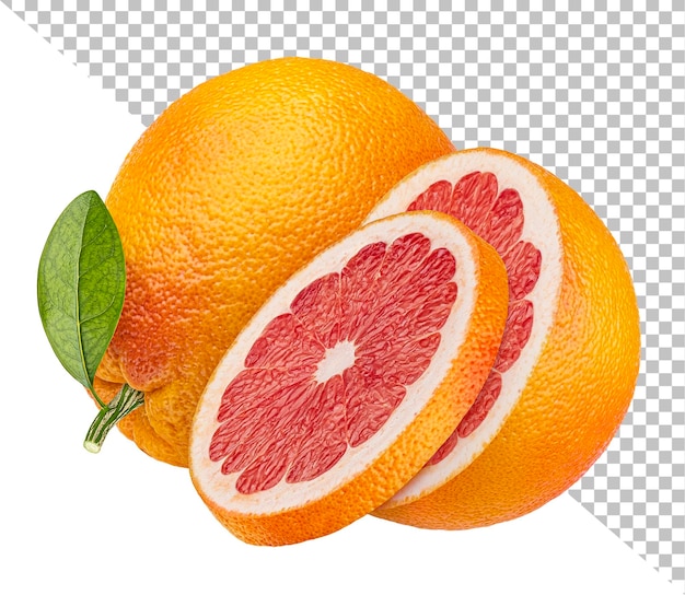 Grapefruit geïsoleerd, volledige scherptediepte