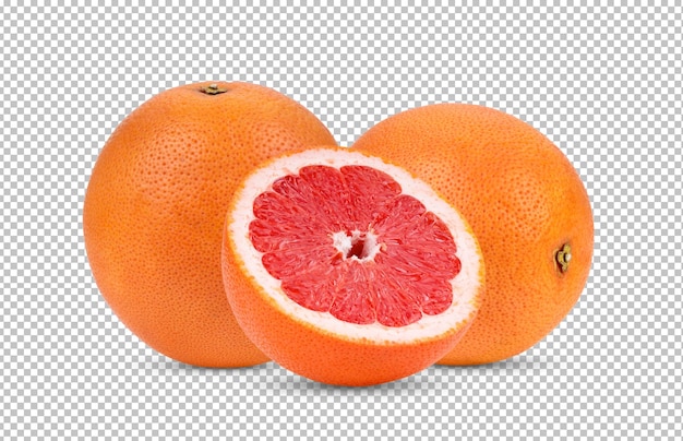 Grapefruit isolated on alpha layer