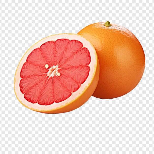 PSD grapefruit isolated on transparent background