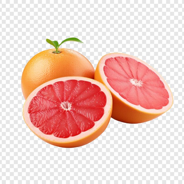 PSD grapefruit isolated on transparent background