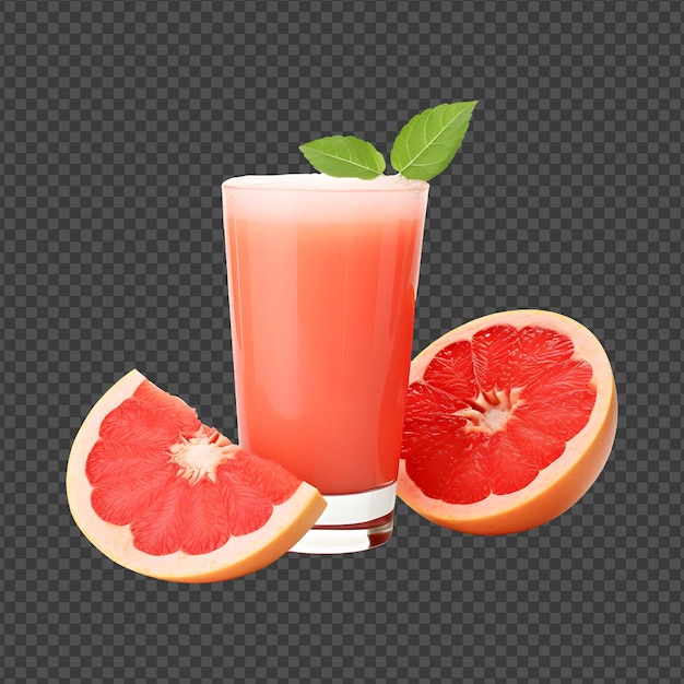 Grapefruit_juice Izolowany Na Przezroczystym I Białym Tle