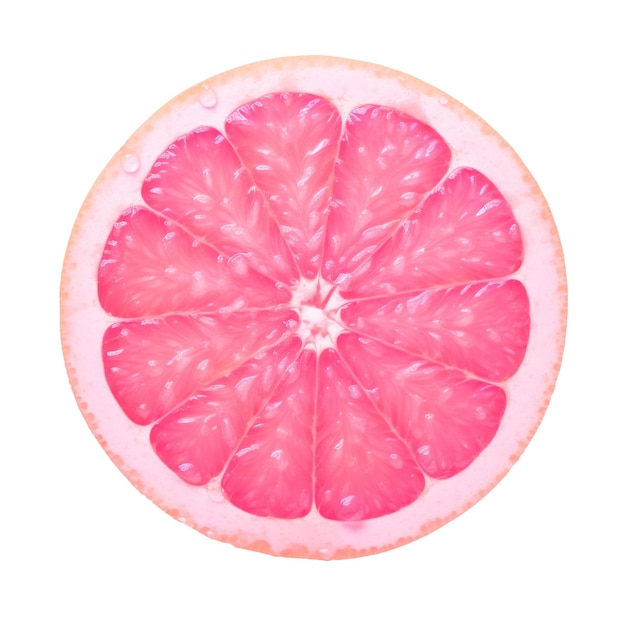 PSD grapefruit op een doorzichtige achtergrond