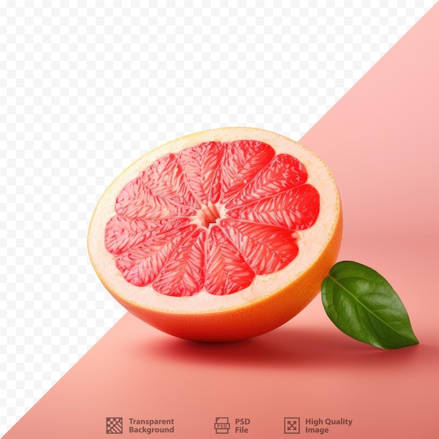 PSD grapefruit on a transparent background