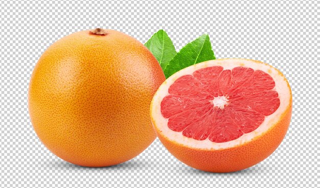 PSD grapefruit wyizolowany na tle warstwy alfa