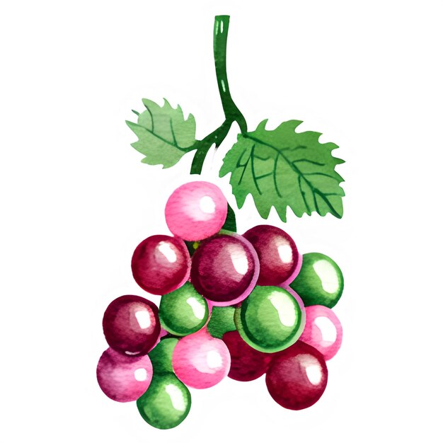 PSD grapes illustration design clipart