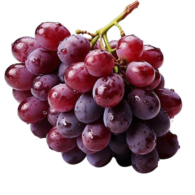 PSD grapes isolated on the transparent background created with generative ai