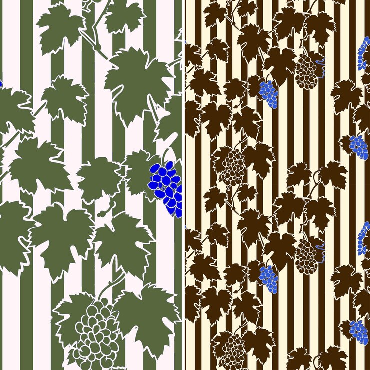 PSD grapes in a pattern by me