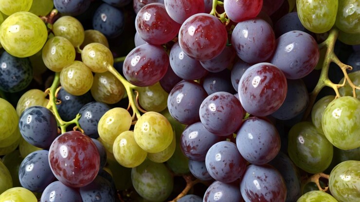 PSD grapes with transparent background