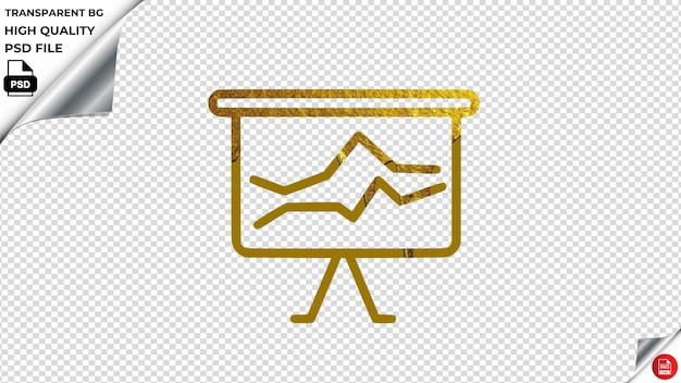 PSD rapporto grafico analisi comparativa statistiche colore dorato vernice fusa psd trasparente
