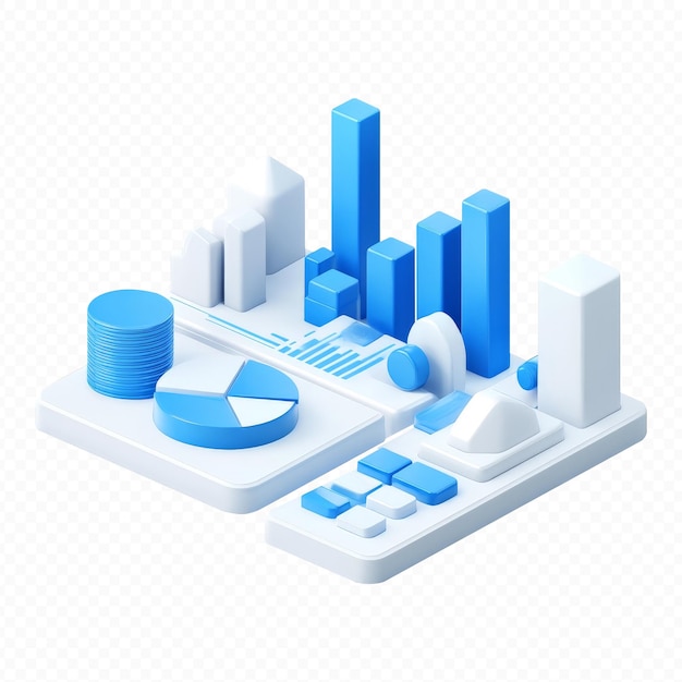 graphic chart object on transparent background png file