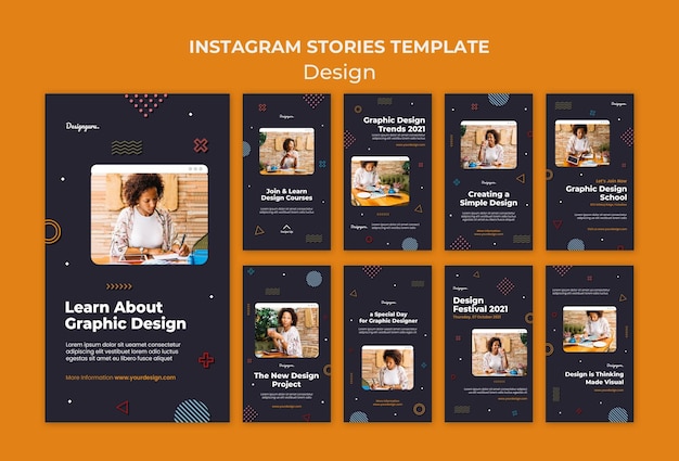 PSD graphic design social media stories