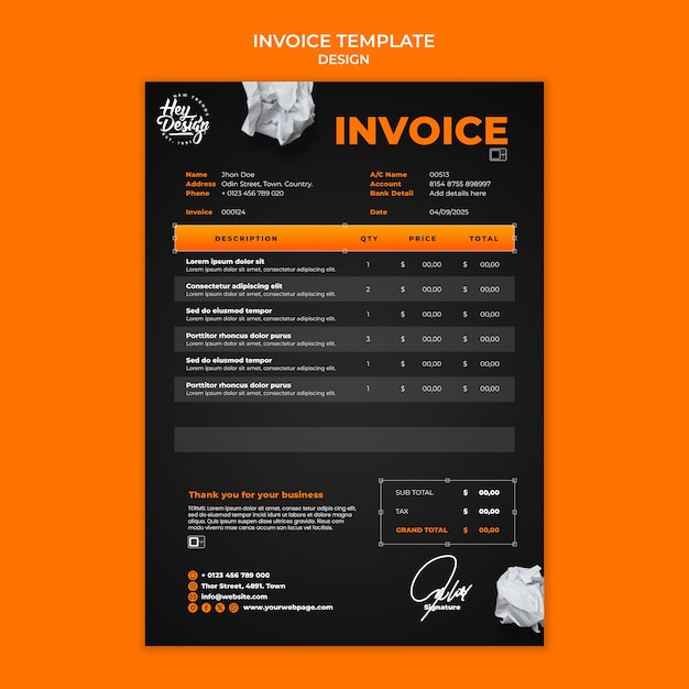 PSD graphic design template