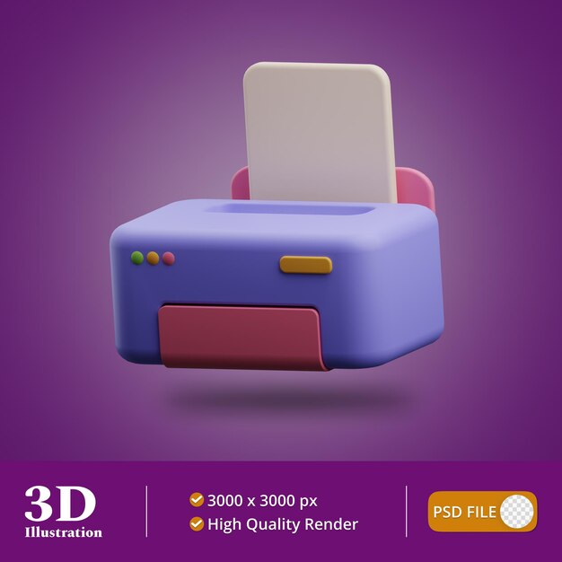 グラフィック デザイナー プリンター イラスト 3 d