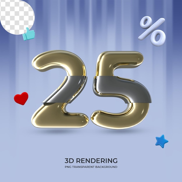 グラフィック要素番号 25 の 3 d レンダリング