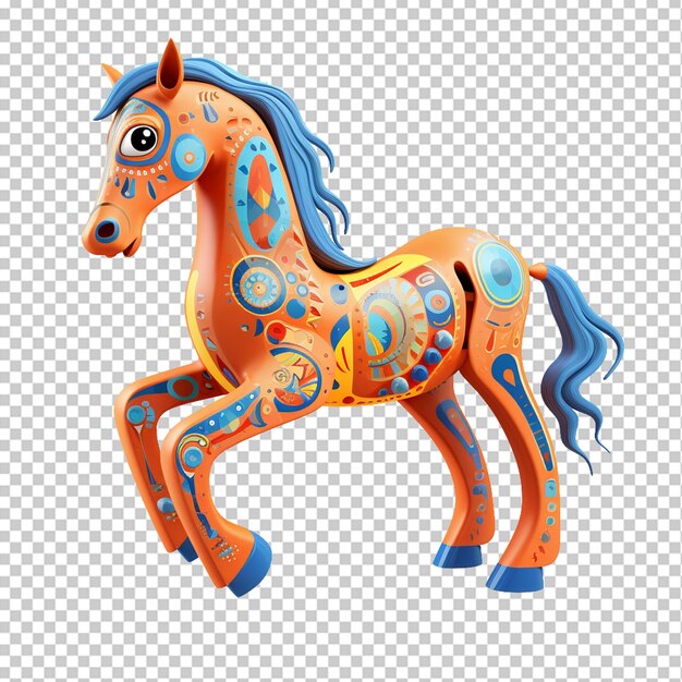 grappig paard 3d illustratie png