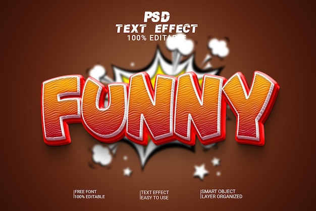 PSD grappig tekststijleffect psd-bestand