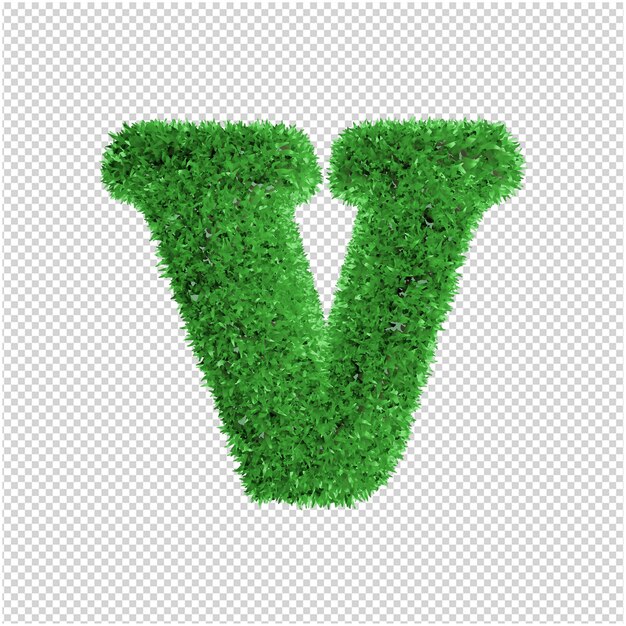Gras brief 3D-rendering