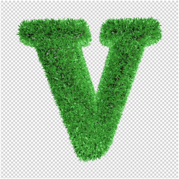 Gras brief in 3D-weergave geïsoleerd