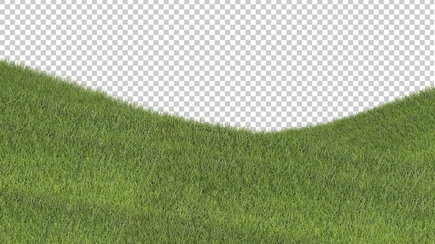 잔디 컷아웃 3d 렌더링 그림
