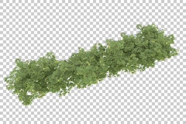 grass field for composition isolated on background with mask 3d rendering illustration