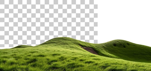 Grass hill landscape cutout