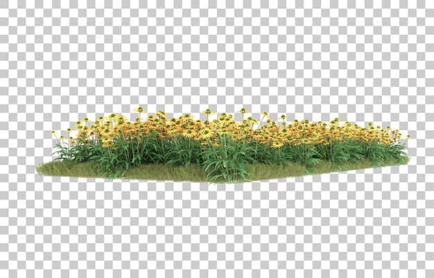 Трава на прозрачном фоне. 3d-рендеринг - иллюстрация