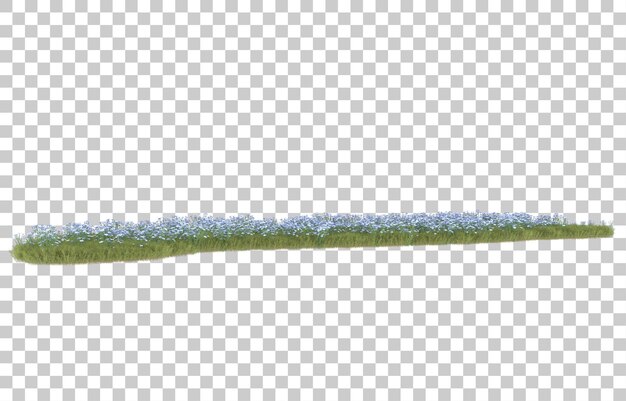 Grass on transparent background. 3d rendering - illustration