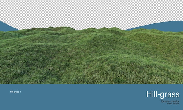 PSD grassy mounds with a variety of levels