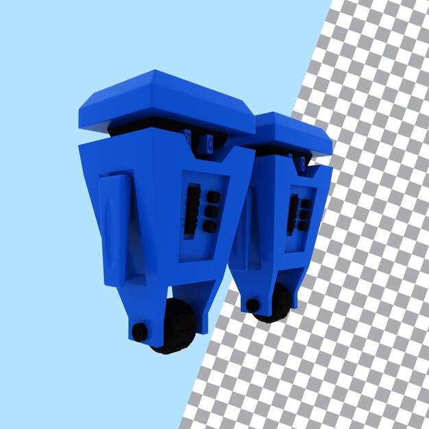 Gratis 3D render vector robotkarakter