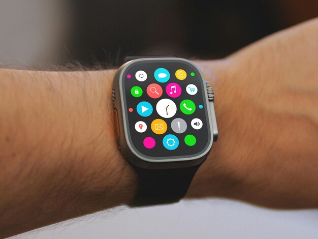 PSD gratis apple watch ultra mockup psd