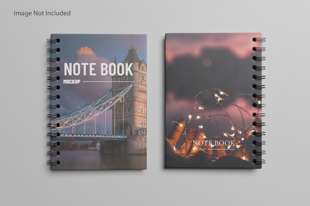 Gratis notebook mockup vector