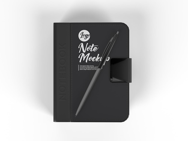 Gratis notebook mockup vector