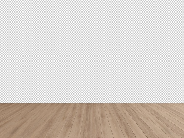 PSD gratis png lege kamer met houten vloer versierde huismodel met vrije ruimte 3d-illustratie