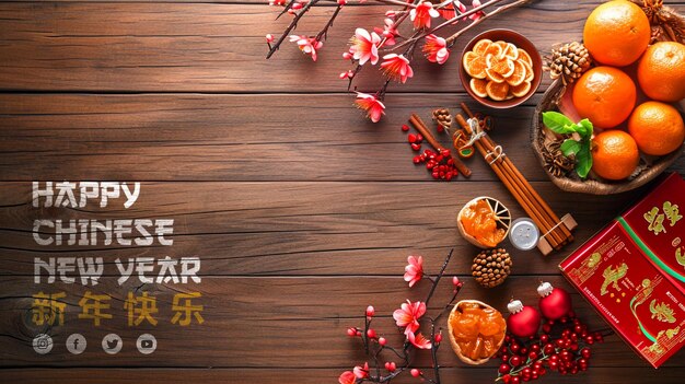 Gratis psd bestanden chinese nieuwe jaarviering achtergrond met tekst