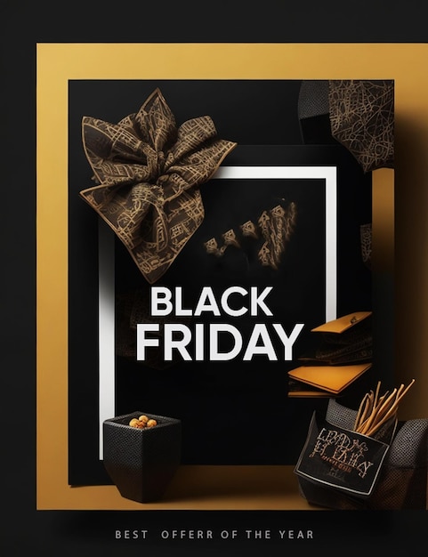 Gratis psd black friday design teamplate