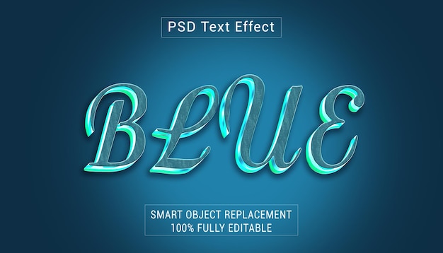 Gratis PSD BLUE Grand Opening tekst effect