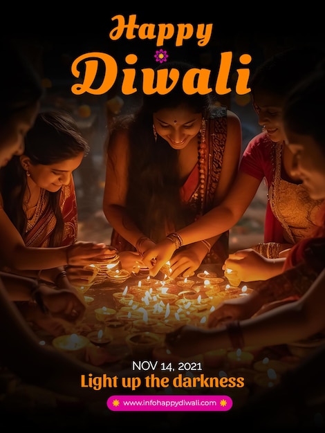 Gratis psd diwali viering instagram berichten verzameling