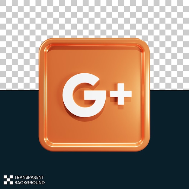 Gratis psd google plus 3d renderen