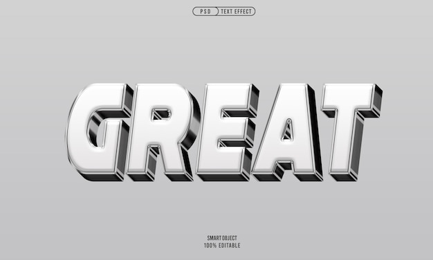 Gratis psd groot tekststijl effect