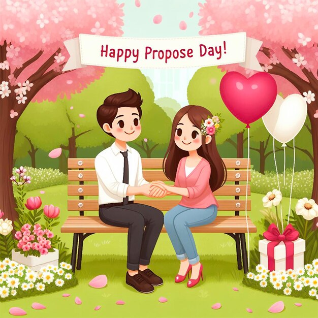 Gratis psd happy propose day social media postontwerp