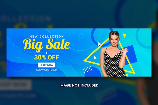 PSD gratis psd mode grote verkoop horizontale banner